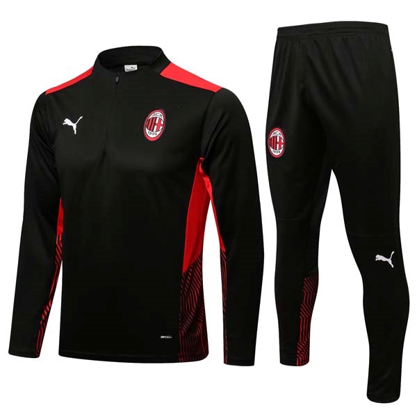 Sudadera De Training AC Milan 2022 Negro Rojo